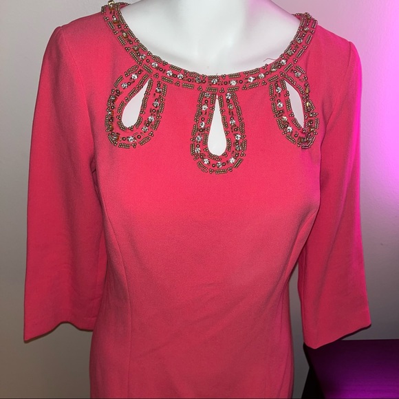 Lily Pulitzer salmon colored long sleeve dress size 2 - Picture 3 of 12